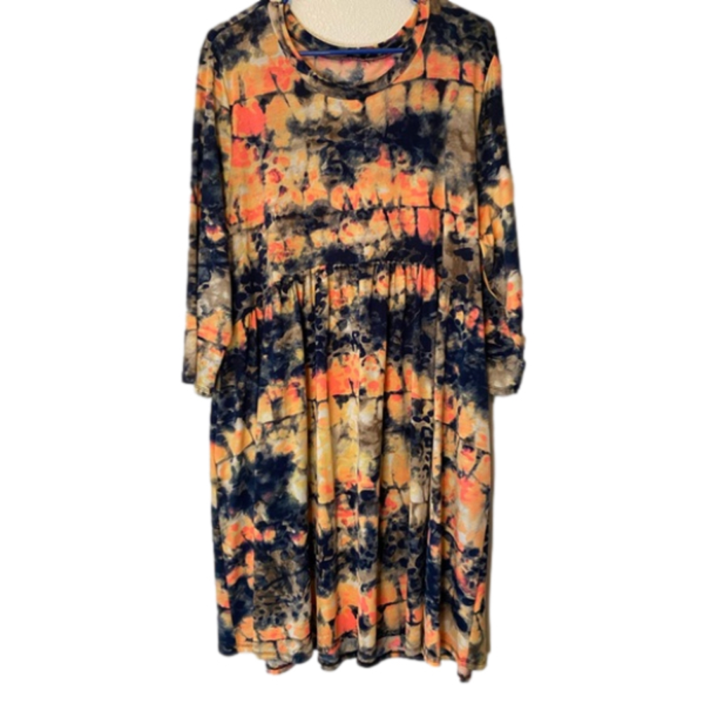 3/4 Sleeve Lightweight Tunic Dress Size XXXL